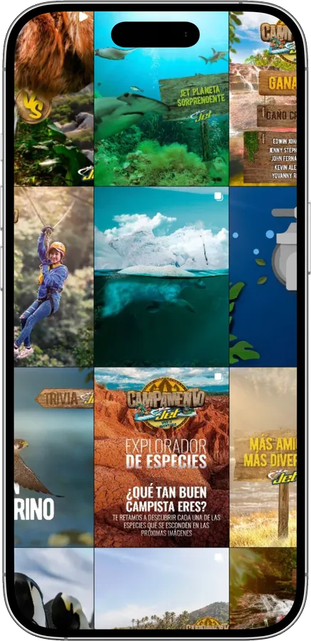 Grille Instagram nature et aventure