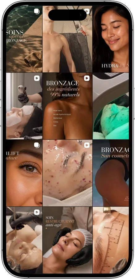 Grille Instagram beauté