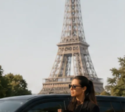 Tournage à Paris, tour Eiffel